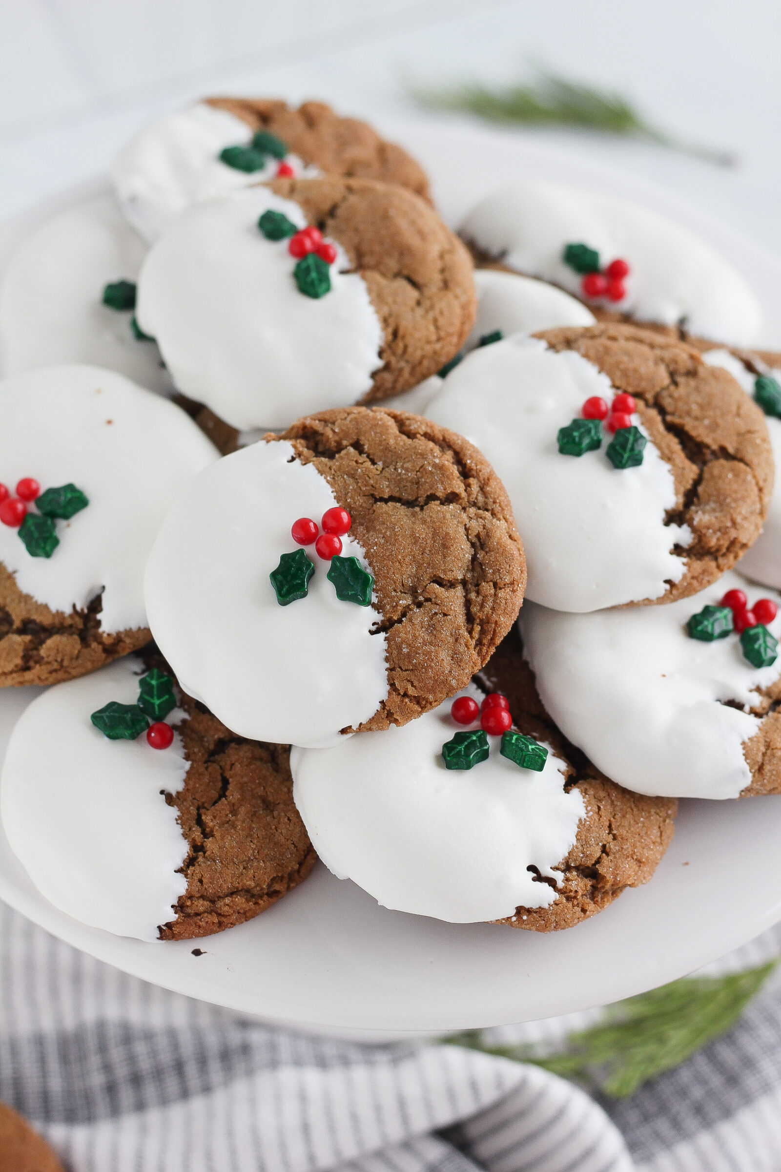 Secret Ingredients for Perfect White Chocolate Dipped Ginger Cookies